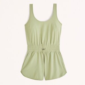 Abercrombie & Fitch Traveler Romper Pistachio Green NWT Size Small Tall